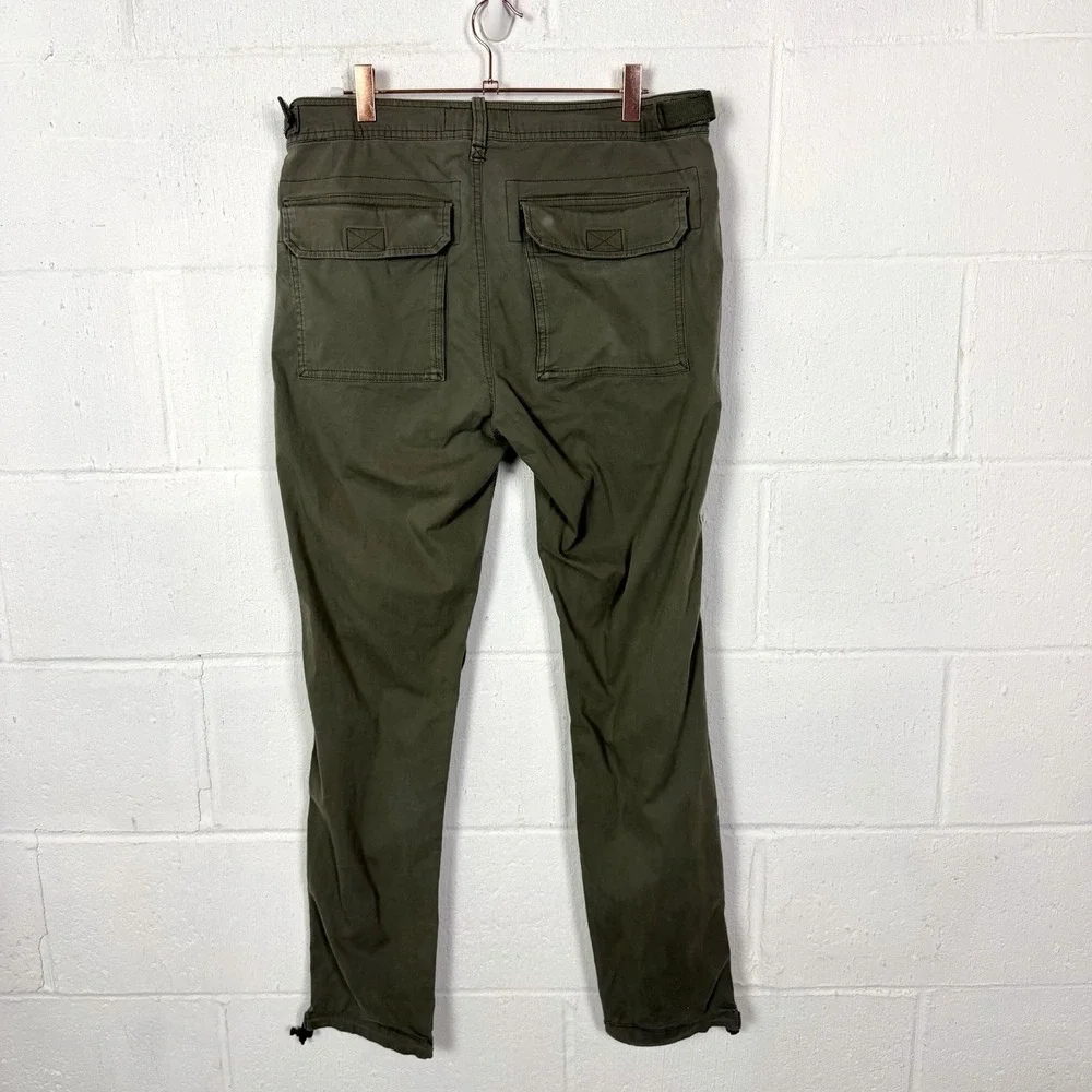 Abercrombie‎ Fitch Cargo Pants Paratrooper Green Slim Straight Utility 30X32
